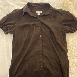 Brown Ann Taylor LOFT blouse